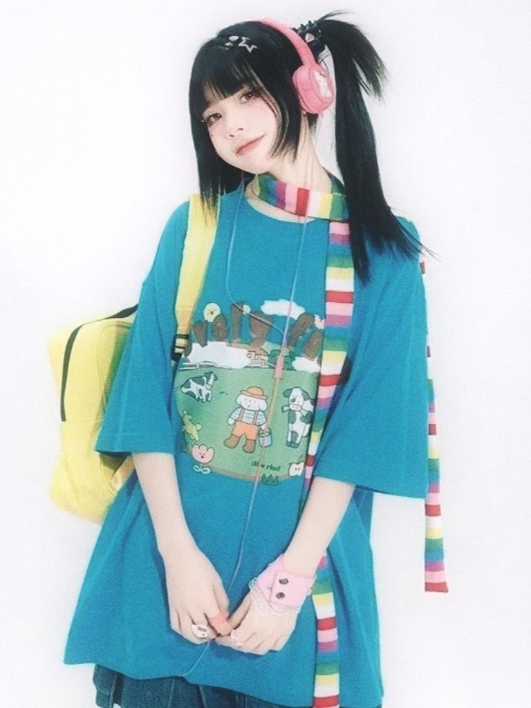 Koszulka oversize w stylu Y2K, – Farming Japan recenzja i cena