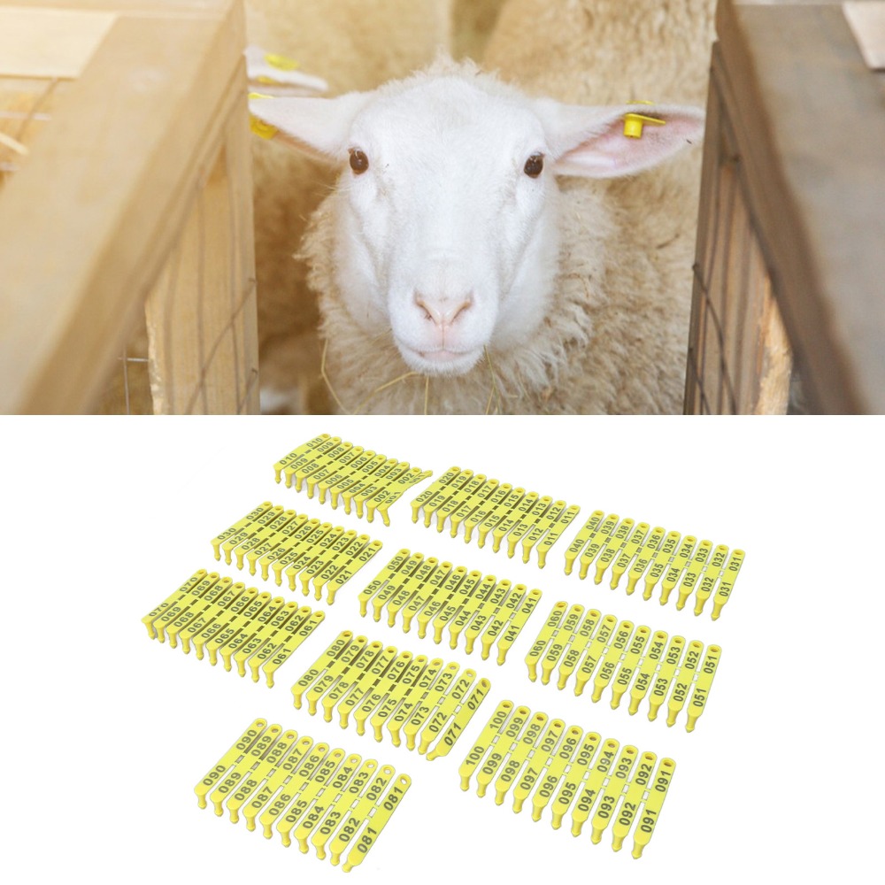 100 szt. Numerowane znaczniki  – Livestock Ear Tag recenzja i cena